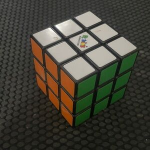 Cube Puzzle Toy - Orange, Green, White